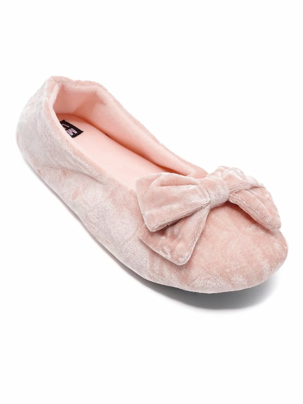 MUK LUKS Crushed Velvet Ballerina Slipper Size X-Large  16435